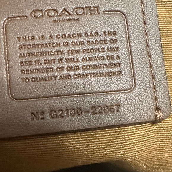 Coach Cream City Mini Leather Tote Bag - Picture 9 of 11